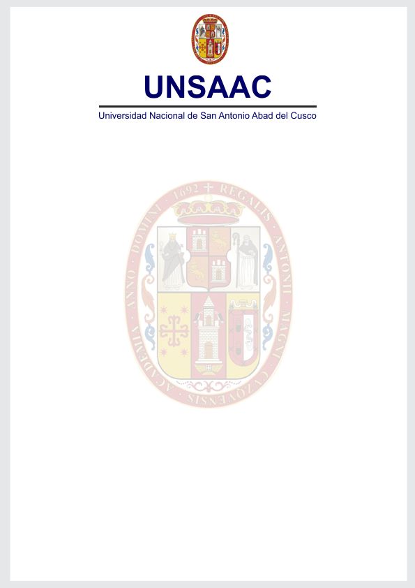 Caratula de Universidad Nacional de San Antonio de Abad del Cusco UNSAAC