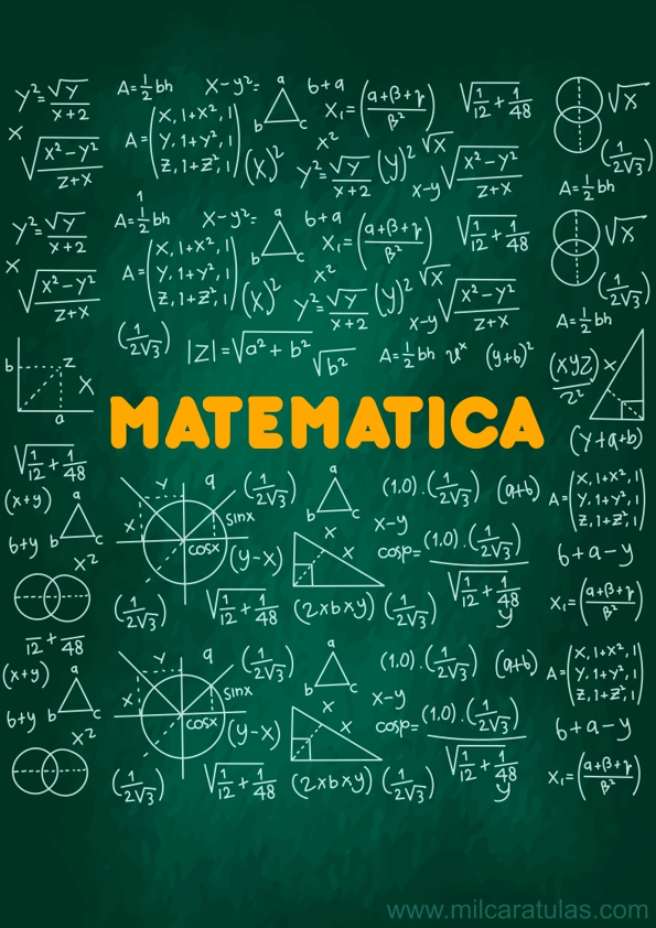 ▷ Portadas para Cuadernos de Matemática 【2023 】