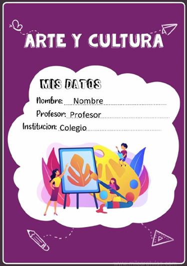 ▷ Caratula de Arte y Cultura: Los MEJORES diseños del 【2023 】