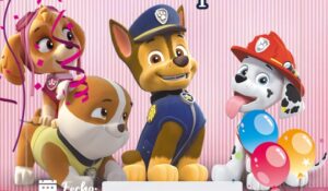 tarjeta de invitacion de paw patrol 2