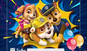 tarjeta de invitacion de paw patrol 4