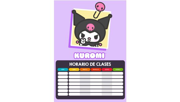 Horarios de Kuromi