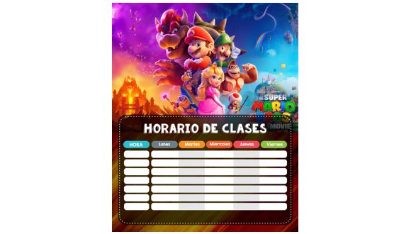 horarios de mario bro