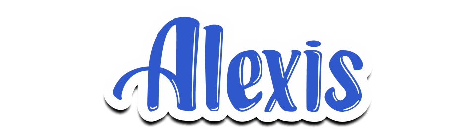 Alexia Letras Títulos con nombre de Alexis - Caratulas para Cuadernos